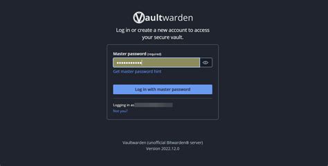 If this sounds good to you,. . Vaultwarden default login